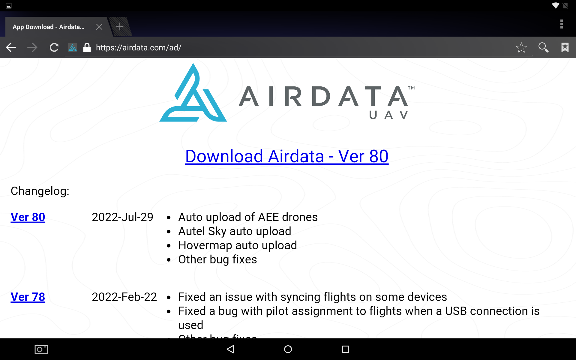 AEE Controller Select AirData Version 80 Download APK