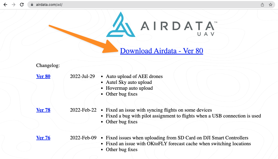 airdata direct download