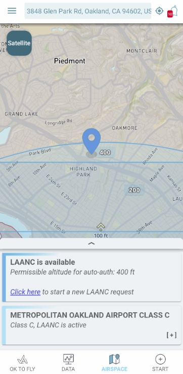 LAANC Authorization Screenshot 1
