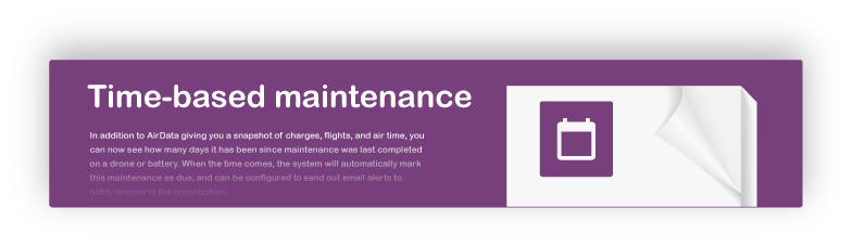 Time-based maintenance